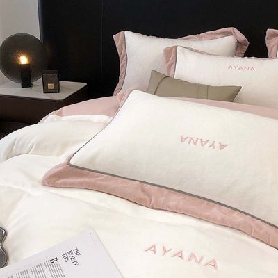 Erleben Sie ultimativen Komfort mit King Size Duvet Sets Luxuriöse Baumwolle Samt Bettwäsche