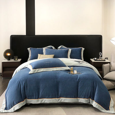 Erleben Sie ultimativen Komfort mit King Size Duvet Sets Luxuriöse Baumwolle Samt Bettwäsche
