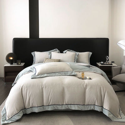 Erleben Sie ultimativen Komfort mit King Size Duvet Sets Luxuriöse Baumwolle Samt Bettwäsche
