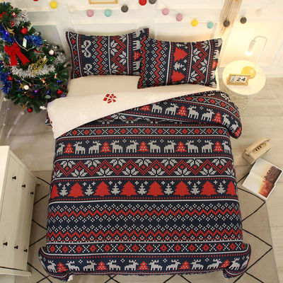 Gewandte Stoffdichte Winterfest Bettwäsche Komfort Set für zu Hause Weihnachten 4pc Set