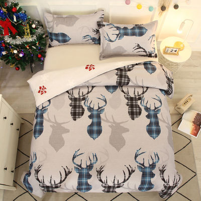 Gewandte Stoffdichte Winterfest Bettwäsche Komfort Set für zu Hause Weihnachten 4pc Set