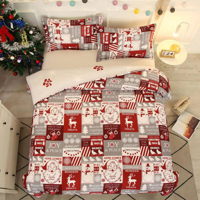 Gewandte Stoffdichte Winterfest Bettwäsche Komfort Set für zu Hause Weihnachten 4pc Set