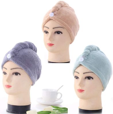 T/T Zahlungsfrist BSCI Mikrofiber Haartücher Wrap Frauen Magische schnelle Haartrocknung Handtuch