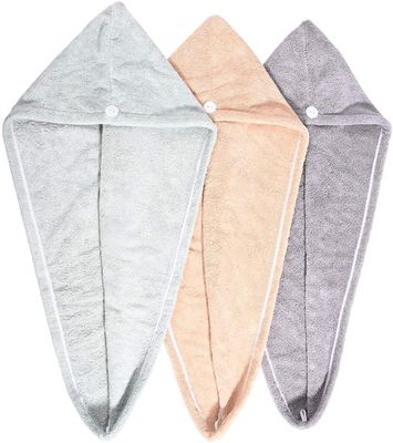T/T Zahlungsfrist BSCI Mikrofiber Haartücher Wrap Frauen Magische schnelle Haartrocknung Handtuch