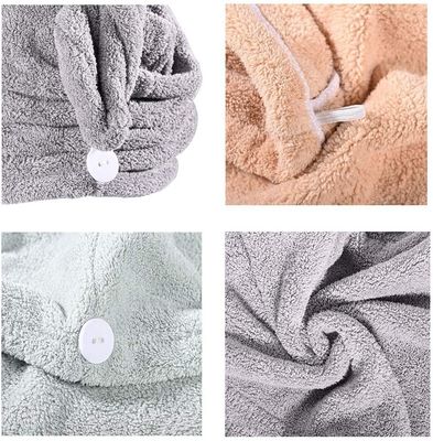 T/T Zahlungsfrist BSCI Mikrofiber Haartücher Wrap Frauen Magische schnelle Haartrocknung Handtuch