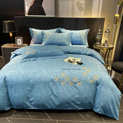 Luxus-Haus-Textil-Egyptische Baumwoll-Bettwäsche-Sets mit passenden Vorhängen für Kingsize-Bett