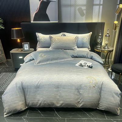 Home Bettwäsche Set mit passenden Vorhängen Ägyptische Baumwolllaken für Hotel Baby Bett