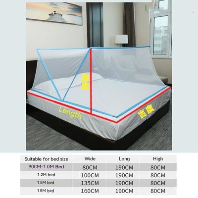 Quadratisch klappbares Schlafzimmer Moskitonetz für die Moskitonäherung und die Dekoration von Räumen