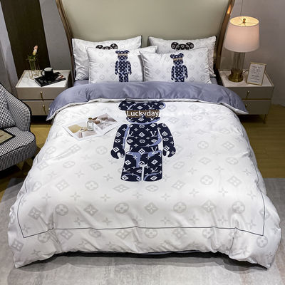 Weißbär Bettwäsche Bettwäsche Set für Hotel Baby Home aus 100% Polyester Stoff