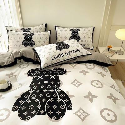 Weißbär Bettwäsche Bettwäsche Set für Hotel Baby Home aus 100% Polyester Stoff