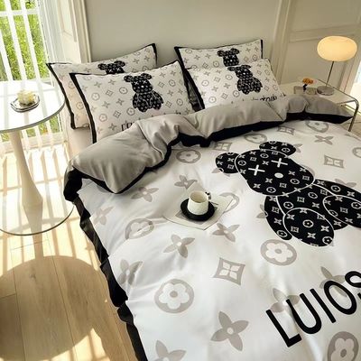Weißbär Bettwäsche Bettwäsche Set für Hotel Baby Home aus 100% Polyester Stoff