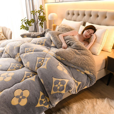 Hotelbett Mehrfarbige Custom Quilt Comforter Polyester Mischung Mikrofiber Quilt Queen Größe