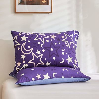Weiße Blumen Bettwäsche für Kinder Jungen Mädchen Zwillinge 2 PCs Glow in The Dark Duvet Cover