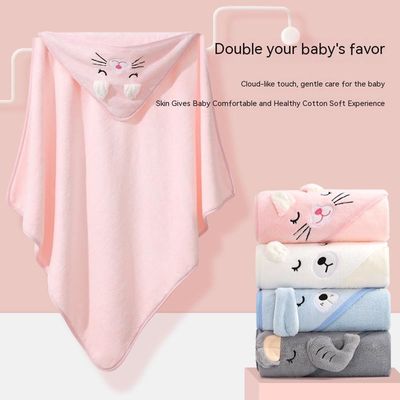 Farben Neugeborenes Tier Baby mit Kapuze Badehandtuch Einfach mit Materialien und digitalen Druck