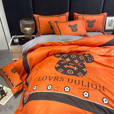 100% Polyester Hochzeits-Vier-Stücke-Set Bettwäsche für Hotel und Zuhause