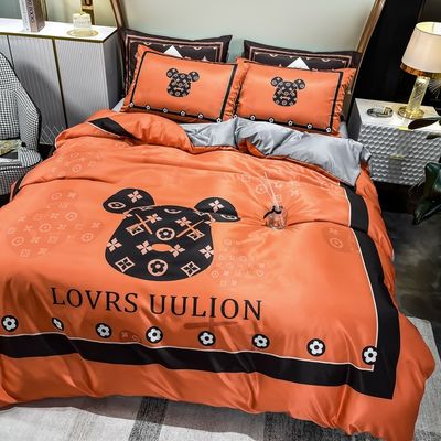 100% Polyester Hochzeits-Vier-Stücke-Set Bettwäsche für Hotel und Zuhause